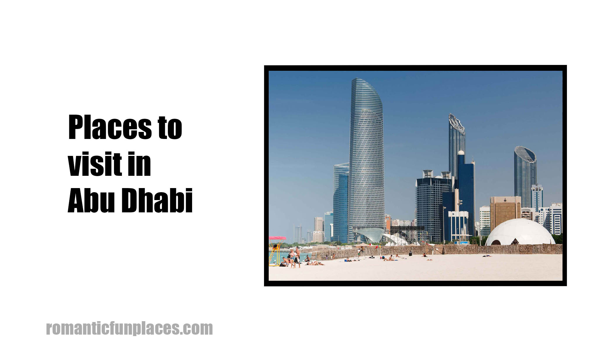 Places to visit in Abu Dhabi