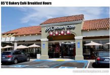 85°C Bakery Café Breakfast Hours    