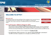 EFTPS - Make Secure Tax Payments