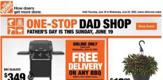 Home Depot Father’s Day Sale